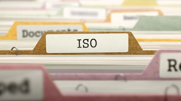 ISO - Nome da pasta no diretório . — Fotografia de Stock