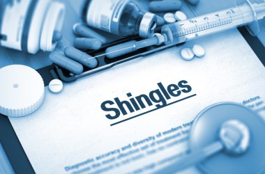 Shingles Diagnosis. Medical Concept.