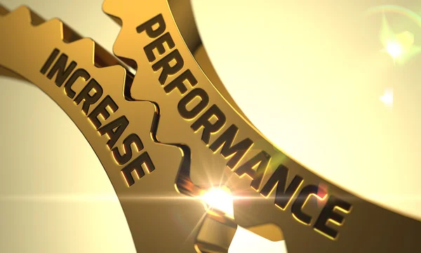 Performance Increase on the Golden Cog Gears. — Stock Photo, Image