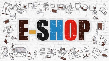 Multicolor E-Shop. Doodle Tasarım.
