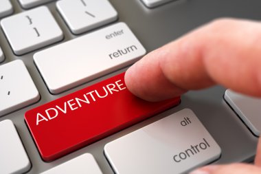 Hand Finger Press Adventure Keypad.