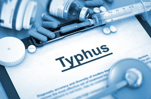 Tyfus. Medisch concept. — Stockfoto