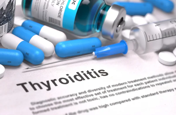 Thyroiditis Diagnosis. Medical Concept. — Stock Photo, Image