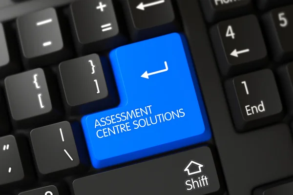 Assessment oplossingen close-up van het toetsenbord. — Stockfoto