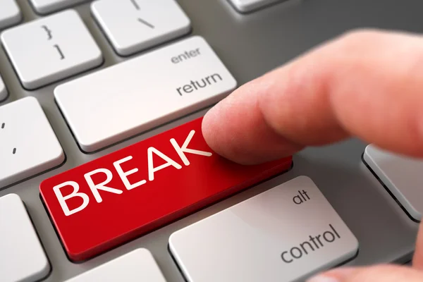 Break on Keyboard Key Concept. — Stock Photo, Image
