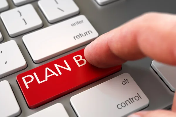 Plan B - Modern Keyboard Concept. — Stock Photo, Image