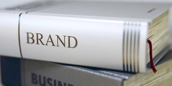 Brand. Book Title on the Spine. — Stock Photo, Image