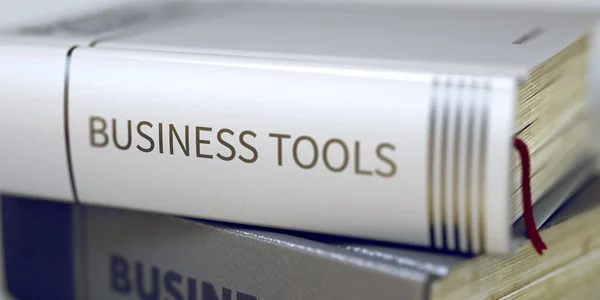 Book Title on the Spine - Business Tools. — Stock Photo, Image