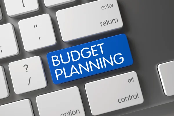 Budget planning close-up van het toetsenbord. — Stockfoto