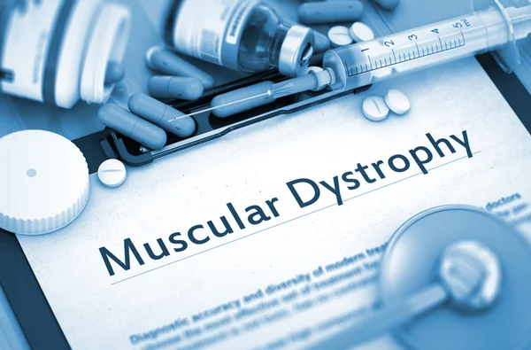 Distrofia muscular. Concepto médico . — Foto de Stock