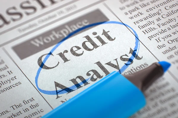 Credit Analyst Join Our Team. — 图库照片