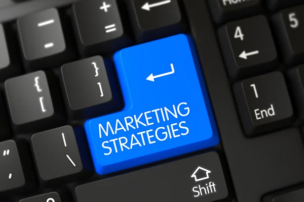 Marketing Strategies Key. — Stock Photo, Image