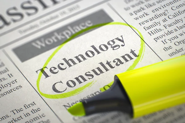 Consulente Tecnologico Assunzione . — Foto Stock