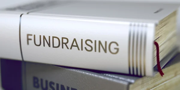 Fundraising Concept on Book Title. — Stock Photo, Image