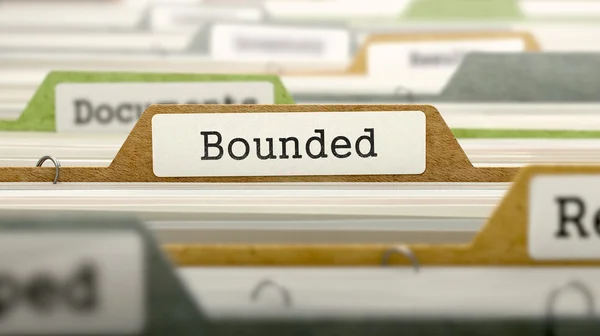 Bounded on Business Folder in Catalog. — Stock Photo, Image