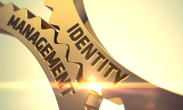 Identitetsstyring på Golden Metallic Gears . - Stock-foto