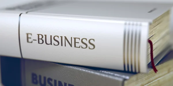 E-business. Book Title on the Spine. — Stock fotografie