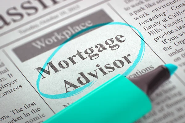 Were Hiring Mortgage Advisor. — Stock Fotó