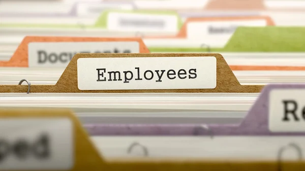 Employees Concept on Folder Register. — Stock Fotó