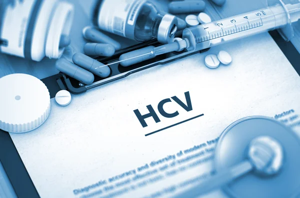 Diagnosi dell'HCV. Concetto medico . — Foto Stock