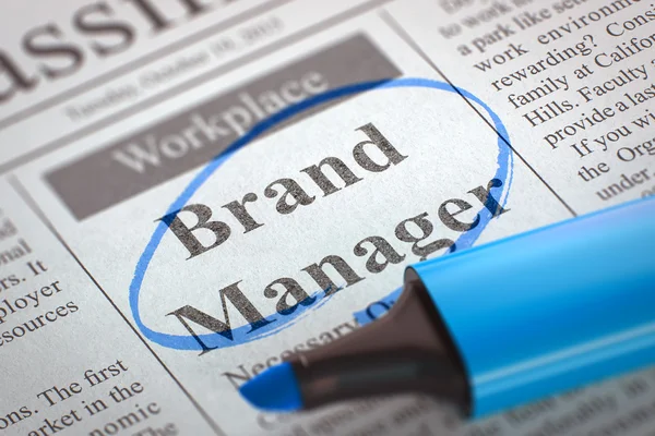 Brand Manager gezocht. — Stockfoto