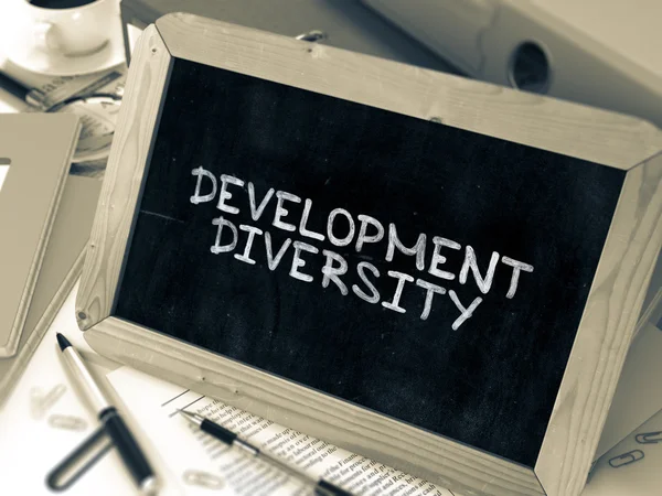 Development Diversity Concept Hand Drawn on Chalkboard. — Stock Photo, Image