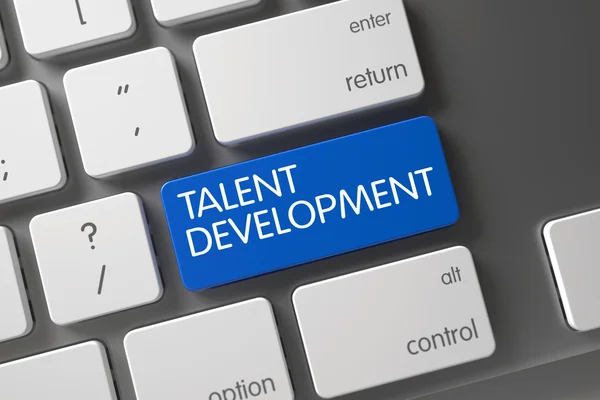 Keyboard with Blue Key - Talent Development. — Stock Photo, Image