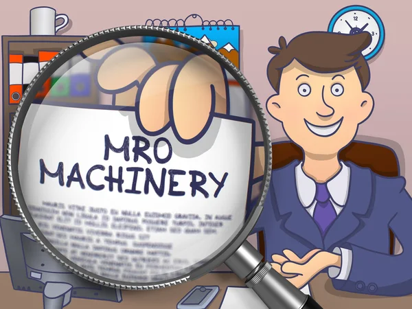 MRO Machinery melalui Lens. Desain Doodle . — Stok Foto