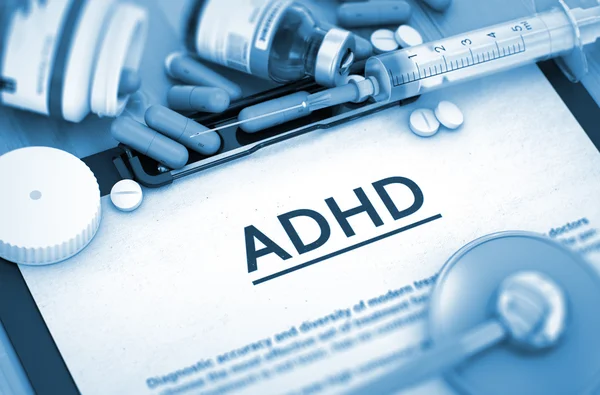 ADHD diagnózis. Orvosi koncepció. 3d. — Stock Fotó