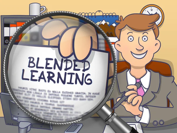 Blended Learning through Lens. Conception de caniche . — Photo