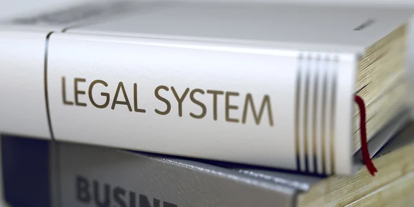 Legal System  - Book Title. — Stock Photo, Image