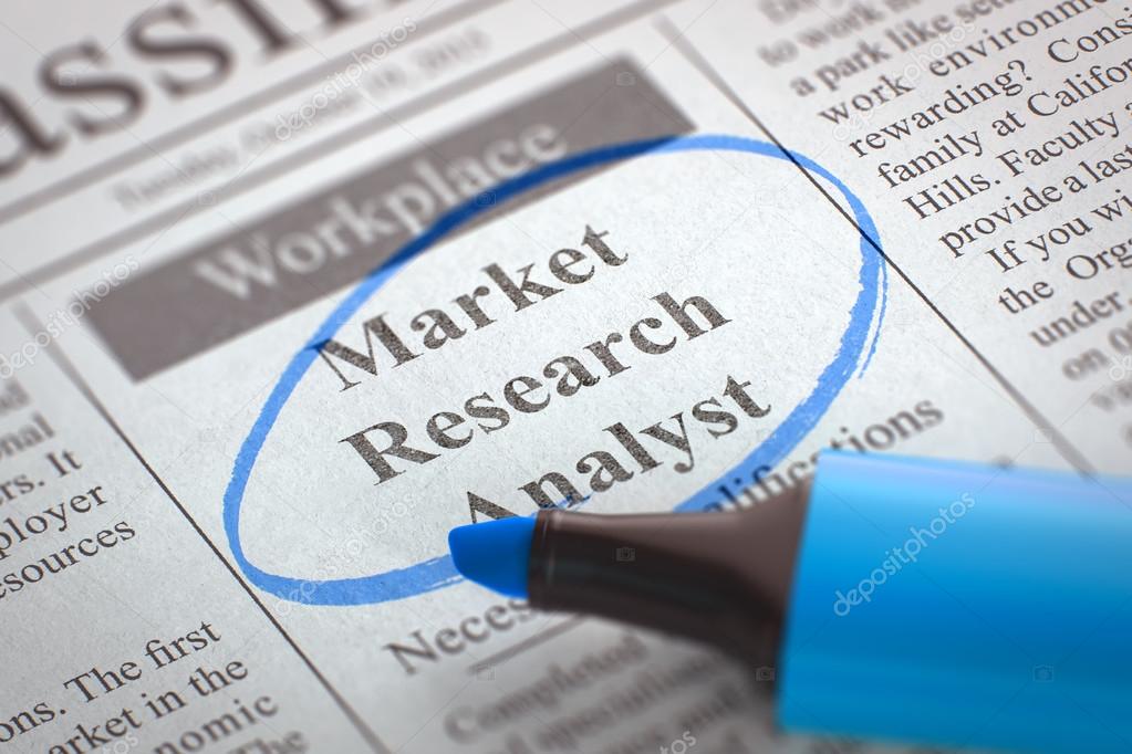 market research analyst wanted stock photo