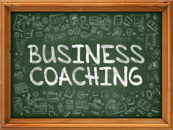 Treinamento de negócios - mão desenhada em Green Chalkboard . — Fotografia de Stock
