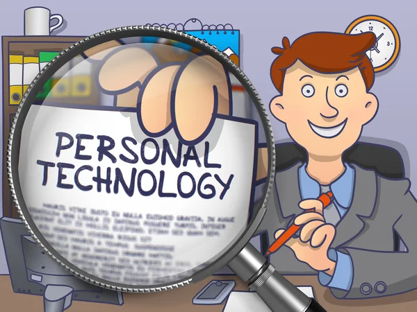 Personal Technology through Lens. Doodle Design. — Stock Photo, Image