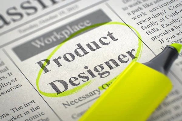 Designer di prodotto Lavoro vacante . — Foto Stock