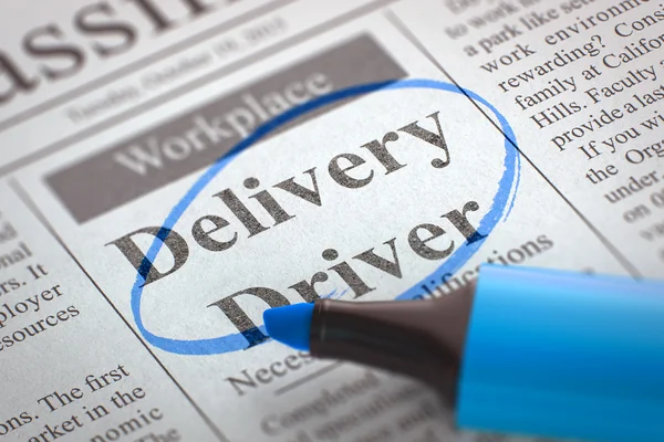 Nu inhuren delivery driver. — Stockfoto