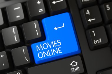 Mavi Tuş Takımı ile Klavye - Filmler Online.