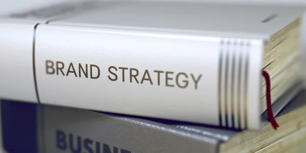 Merkstrategie-Business Book title. — Stockfoto