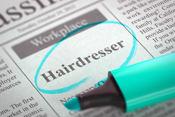 Were Hiring Hairdresser. — Stockfoto