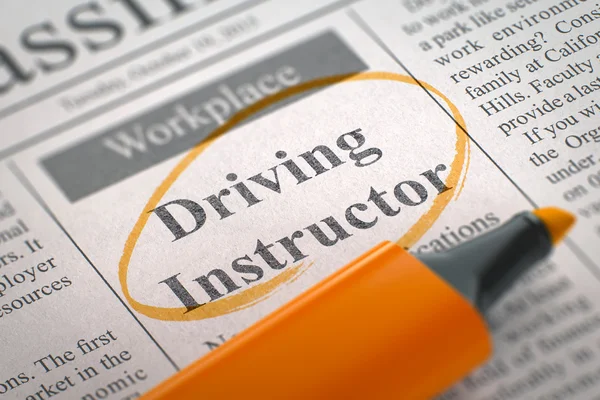 Driving Instructor Word lid van ons team. — Stockfoto