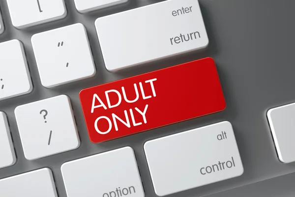 Adult Only Key. — Stock Photo, Image