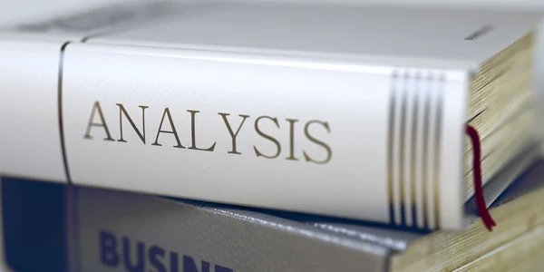 Book Title of Analysis. 3D Rendering. — Stock Photo, Image