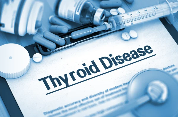 Thyroid Disease Diagnosis. Medical Concept. 3D Render. — Stock Photo, Image
