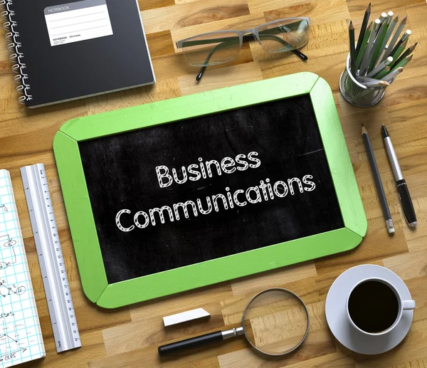 ビジネスコミュニケーションコンセプトを持つ小さな黒板. — ストック写真