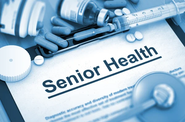 Senior Health diagnose. Medisch concept. 3d. — Stockfoto