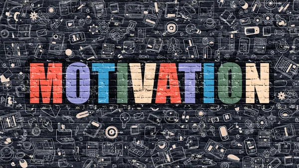 Motivation Concept with Doodle Design Icons. — Stock Photo, Image