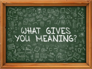 El Çizilmiş Yeşil Chalkboard Ne Anlam Verir.