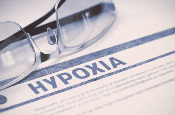 Diagnosis - Hypoxia. Medical Concept. 3D Illustration. — Stock Photo, Image