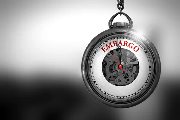 Embargo no Vintage Watch Face. Ilustração 3D . — Fotografia de Stock