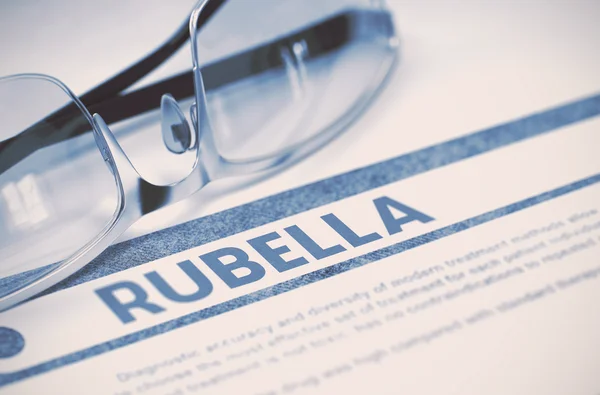 Diagnosis - Rubella. Medicine Concept. 3D Illustration. — Stock Photo, Image